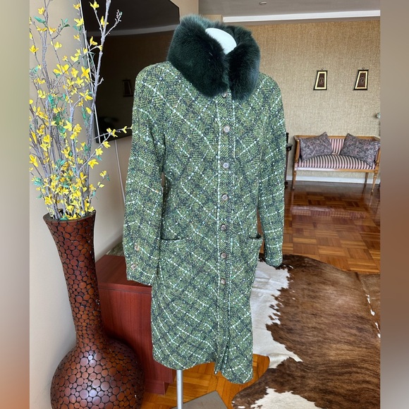 Fabulous VALENTINO unlined Coat s 10(fit M/S) 76%Wool,20Polyester3Viscosa1Cotton - Picture 12 of 12